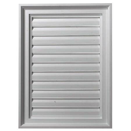 Ekena Millwork Vertical Urethane Gable Vent Louver, Functional, 18"W x 21"H GVVE18X21F